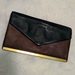 Madewell Leather Envelope Clutch Wristlet